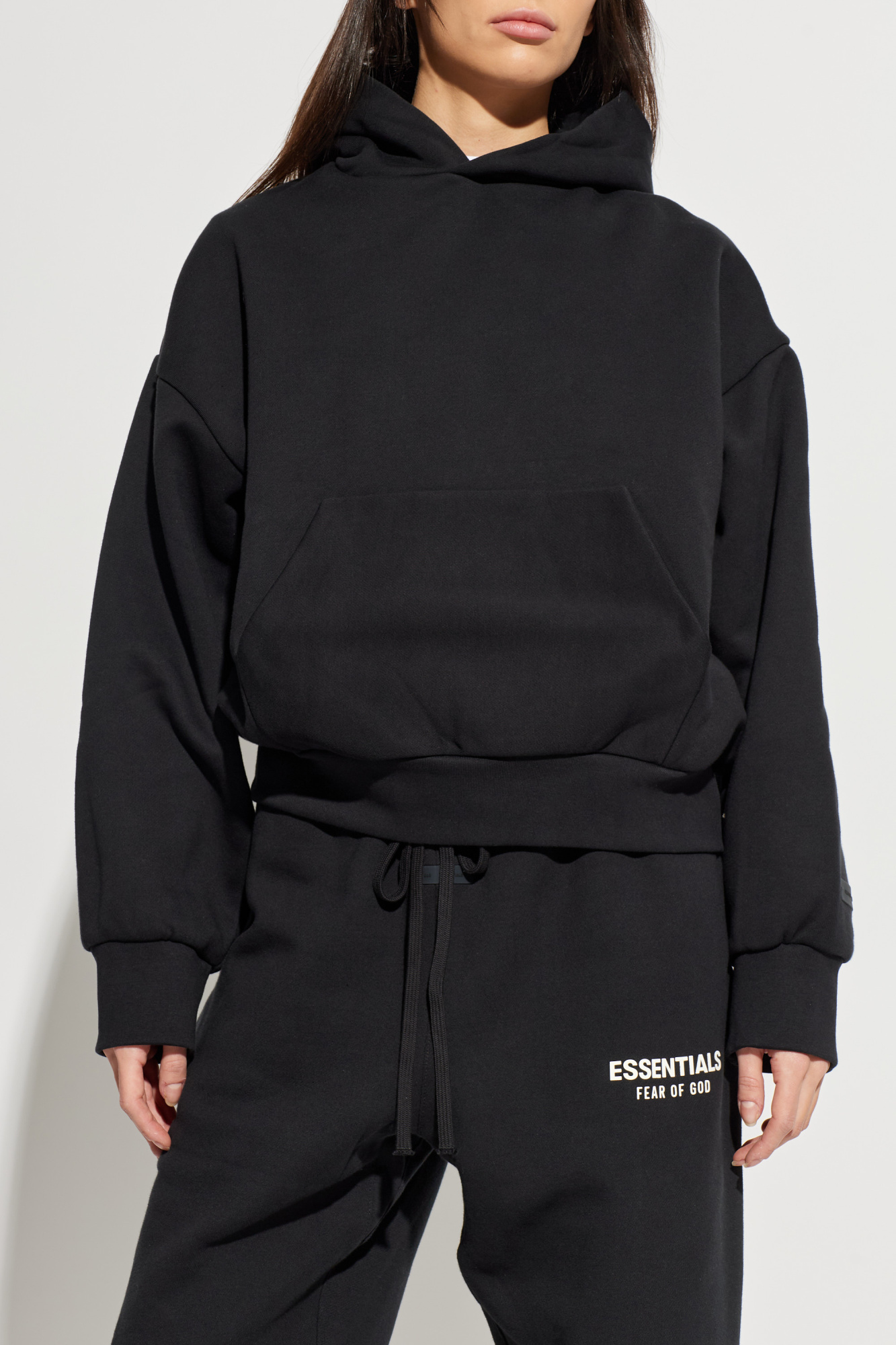 Black Hoodie Fear Of God Essentials - Vitkac Canada